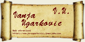 Vanja Ugarković vizit kartica
